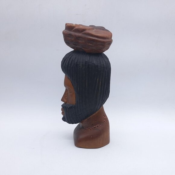 Jamaican Carved Statue - Picture 5 of 11